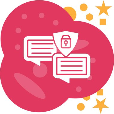 bulut güvenlik vektör simgesi