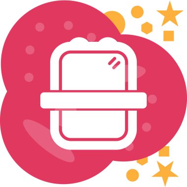 Yemek. Web simgesi basit illüstrasyon