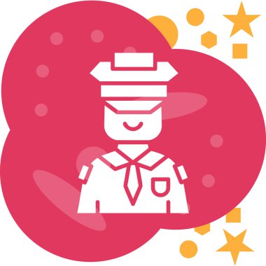 Subay simgesi, vektör çizimi