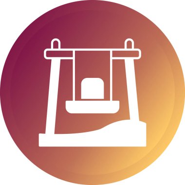 Bir salıncağın vektör illüstrasyonu