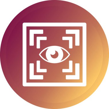 Göz simgesinin vektör illüstrasyonu