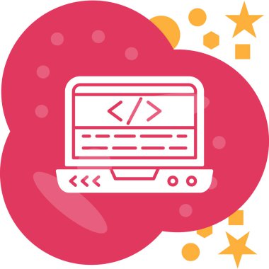 Bulut. Web simgesi basit illüstrasyon