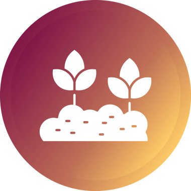 güzel bahçe ve bitkiler için vektör çizgisi simgesi