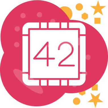 Vektör çizimi. Tasarım için simge.