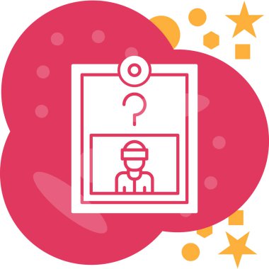 Bir resim çerçevesi simgesinin vektör illüstrasyonu