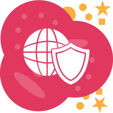 Virüs ikonu vektör illüstrasyonu