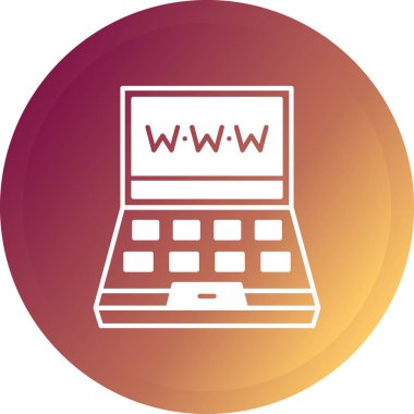 www simge vektör illüstrasyonu