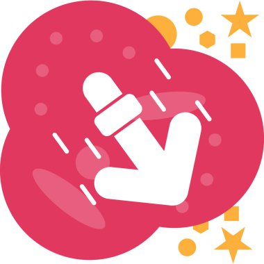 Kalpli el, vektör illüstrasyonu