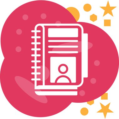 kitap simgesi, vektör illüstrasyonu