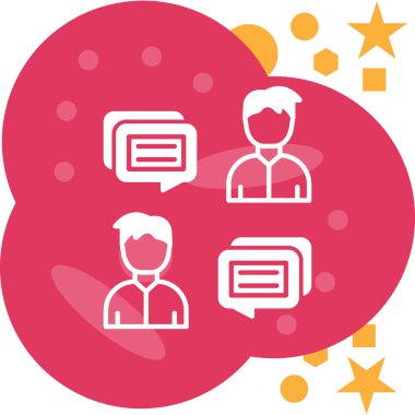 Konuşma baloncukları simgesi, vektör illüstrasyonu