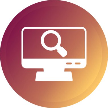 Arama simgesi, vektör illüstrasyonu