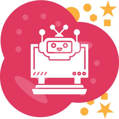 Video kamera simgesi. Basit resimleme