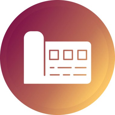 Bir belge simgesinin vektör illüstrasyonu