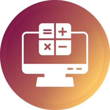 çapraz simgeli dizüstü bilgisayar, vektör illüstrasyonu