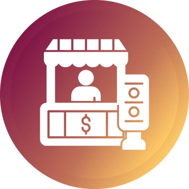 Dizüstü bilgisayar simgesi olan bir adamın vektör çizimi