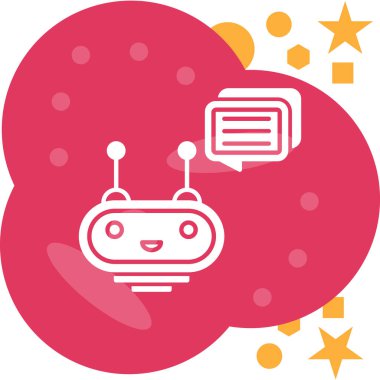 robot. Web simgesi basit tasarım