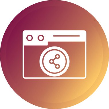 Modern simgenin vektör illüstrasyonu