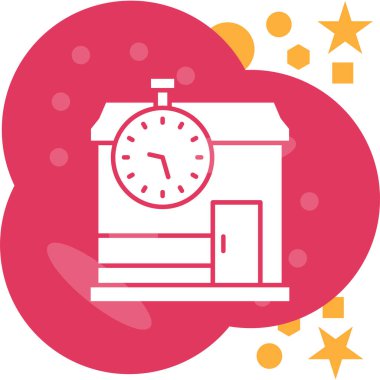 Alarm saat vektör simgesi