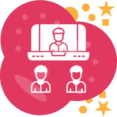 çevrimiçi alışveriş simgesi, vektör illüstrasyonu