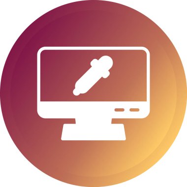 Dizüstü bilgisayar simgesinin vektör çizimi