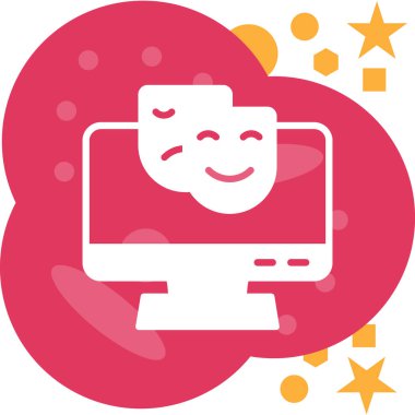 Bulut. Web simgesi basit illüstrasyon