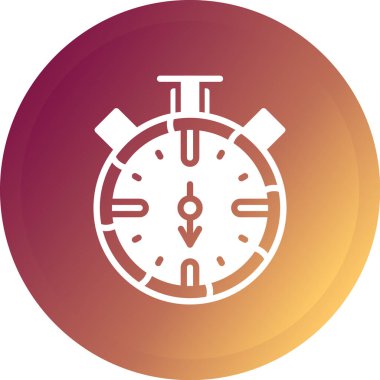 Saat simgesinin vektör illüstrasyonu