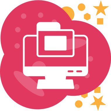 İnternetten alışveriş. Basit resimleme