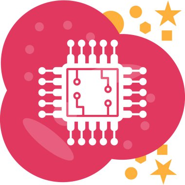 mikroçip simgesi. mikroçip konsepti