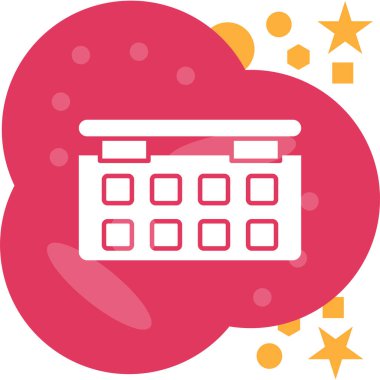 Takvim simgesi. vektör illüstrasyonu