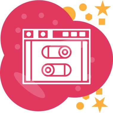 Vektör illüstrasyonu, simge ögesi arkaplanı