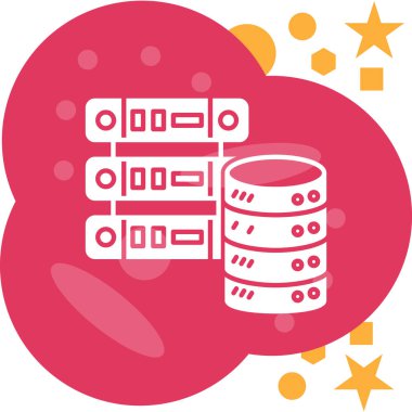 veri merkezi sunucu veritabanı sunucusu düz stil, sunucu bulut depolama