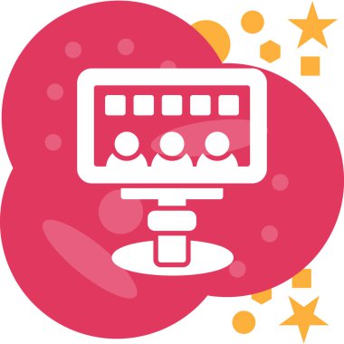 Bilgisayar. Web simgesi basit illüstrasyon