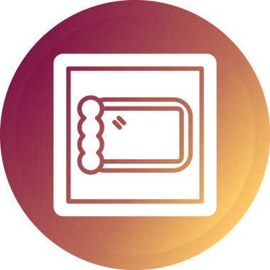 Kart. Web simgesi basit illüstrasyon