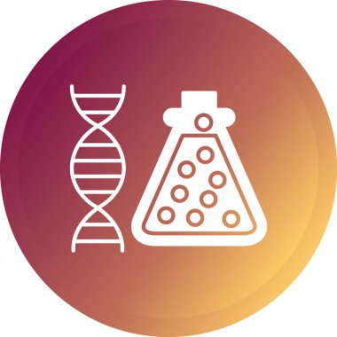 laboratuvar matarası simgesi, vektör tasarımı