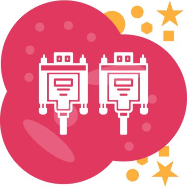 Bulut Hesaplama. Web simgesi basit illüstrasyon