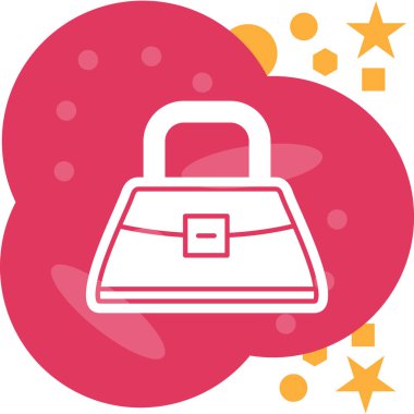 çanta simgesi vektör illüstrasyonu