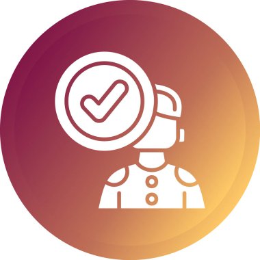 Bir kadının vektör illüstrasyonu