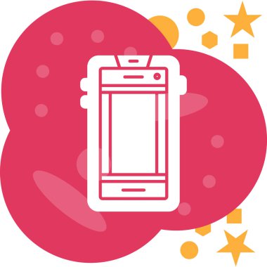 Akıllı telefon. Web simgesi basit illüstrasyon