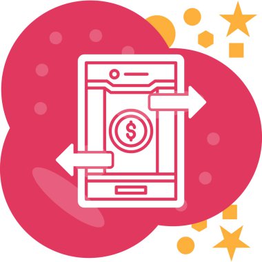 bankacılık bankacılık mobil simgesi düz stil