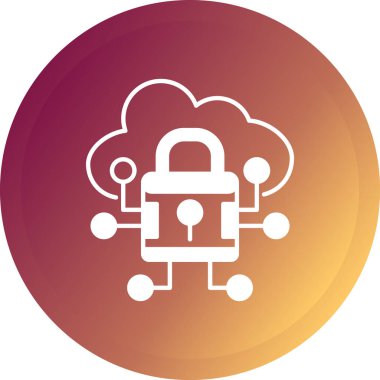 Kilit. Web simgesi basit tasarım