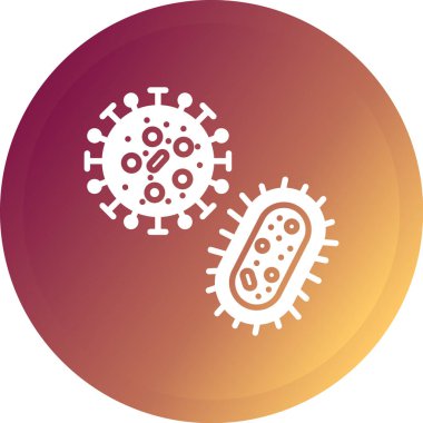 bakteri simgesi vektör illüstrasyonu