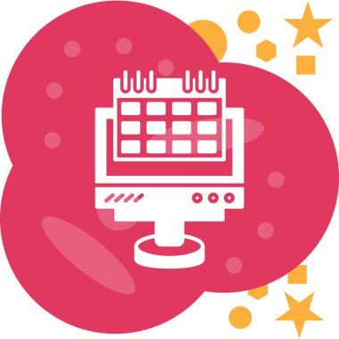 Takvim simgesi, vektör çizimi