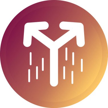 Beyaz arkaplanda vektör modern düz ok simgesi