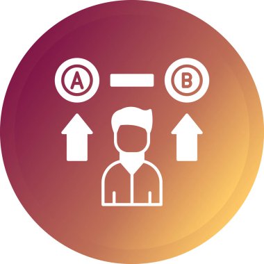 İş ve finans simgesinin vektör illüstrasyonu