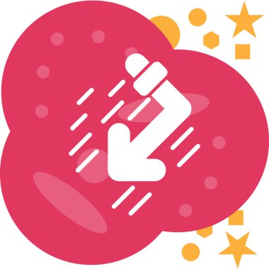 Sevimli bir karikatür ikonunun vektör çizimi bir kalp