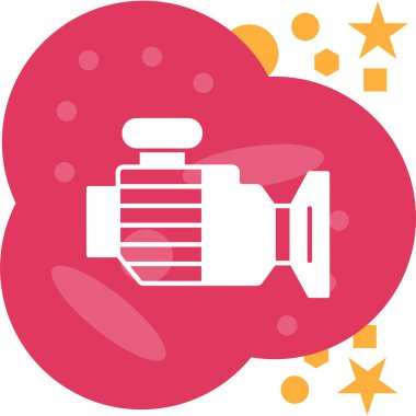 kamera simgesi vektör illüstrasyonu