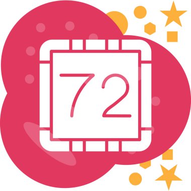 Moda stili izole edilmiş arkaplanda 27 numaralı simge