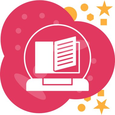 Dizüstü bilgisayar simgesi vektör çizimi