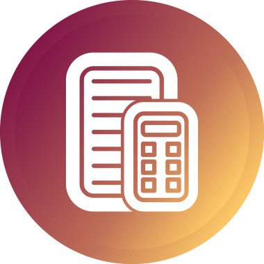 hesap makinesi simgesi vektör illüstrasyonu