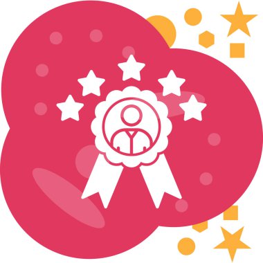 Rozet ödülü. Basit tasarım